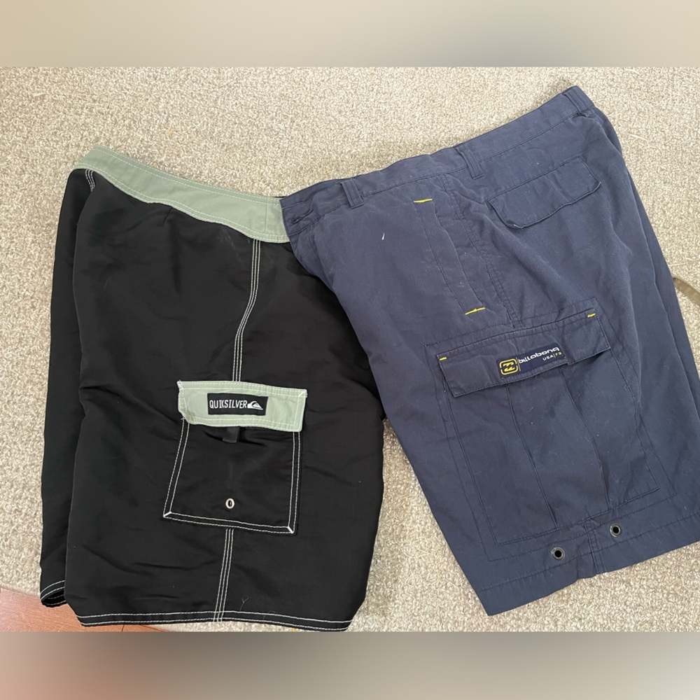 Mens 33/34 trunks Quiksilver & Billabong